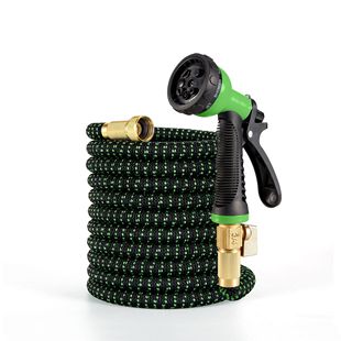 Antifreeze explosion-proof telescopic thickened latex hose full copper connector high pressure car wash water gun multi-functional garden wholesale