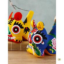 ✅中国风特色手工布老虎摆件儿童送老外中国风特色礼物民间手工艺
