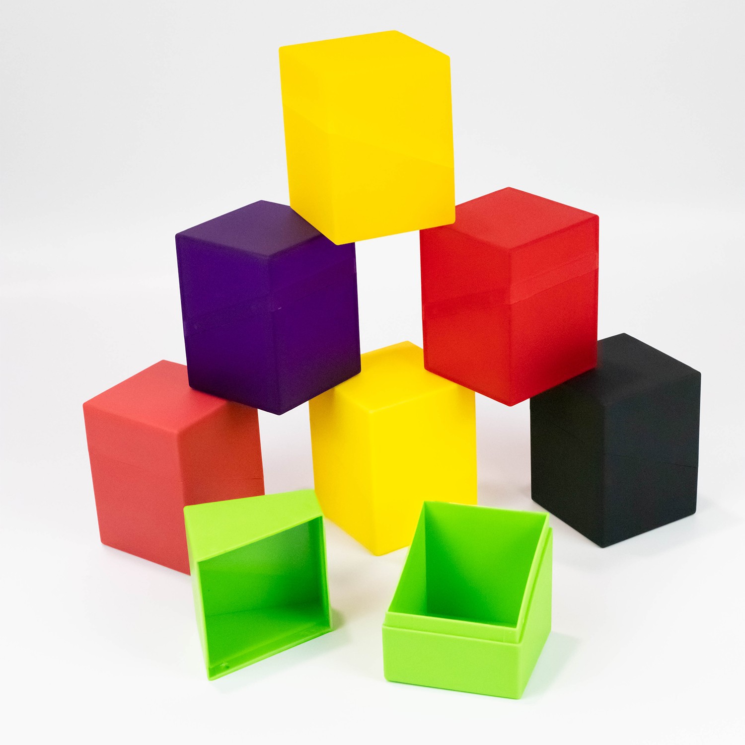 ABS水晶彩色卡盒100+收纳盒桌游宝可梦球星卡万智牌游戏王奥特曼