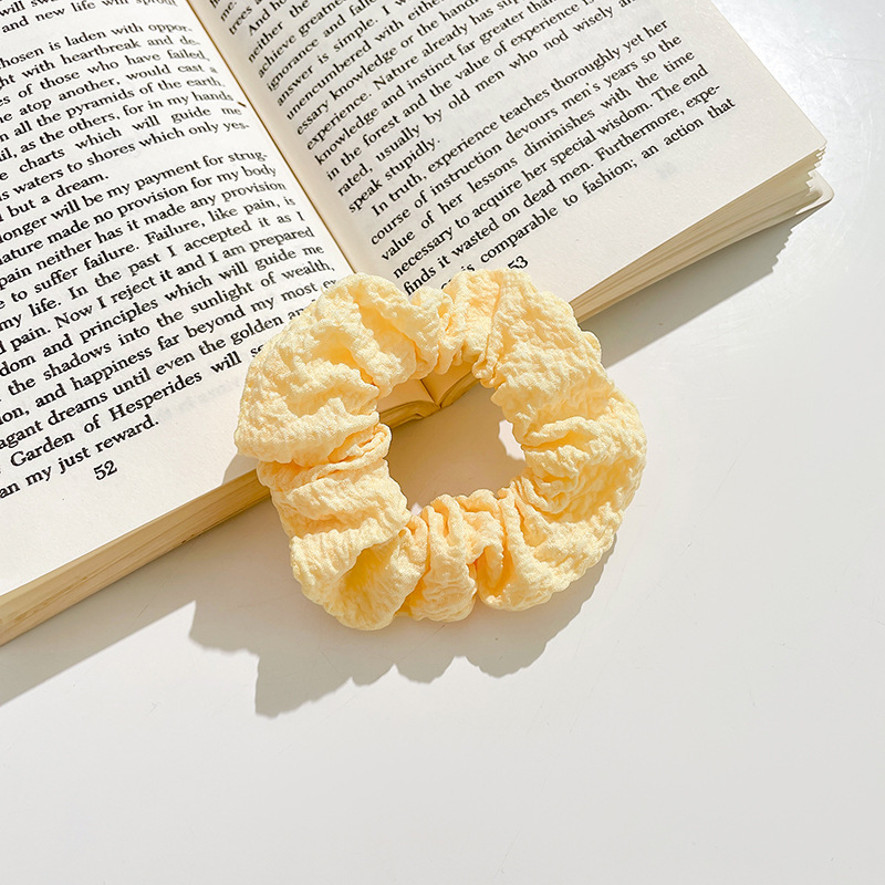 Banda de pelo de intestino grueso ins estilo coreano celebridad de Internet simple cerdo grasa salchicha banda de goma corbata femenina cabeza Corea del Sur verano JK diadema caja de cuero femenina