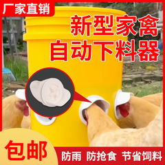 鶏・アヒル自動給餌器、鶏自動給餌器、鶏飼育用鶏餌タンク、自動給餌器