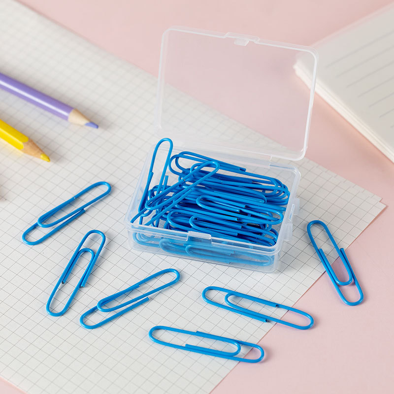 1 Piece Solid Color Learning School Plastic Metal Preppy Style Sweet Paper Clip display picture 6