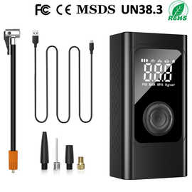 跨境车载无线充气泵便携式汽车车用电动打气筒轿车轮胎压自动冲气