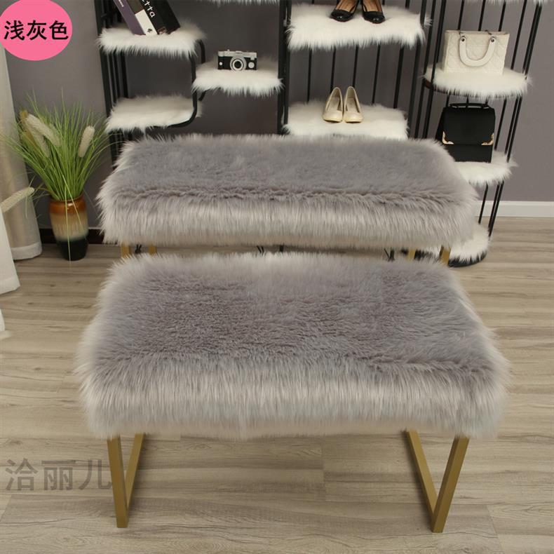 Room Lunch Break Short Plush Bay Window Mat Balcony Blanket High-End Soft Cushion Game Pet German Door Mat Girl