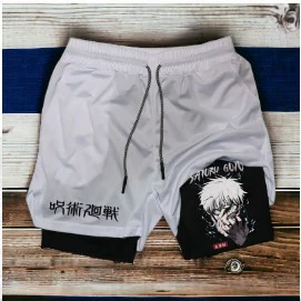 Двухслойные пляжные брюки с 3D-цифровой печатью