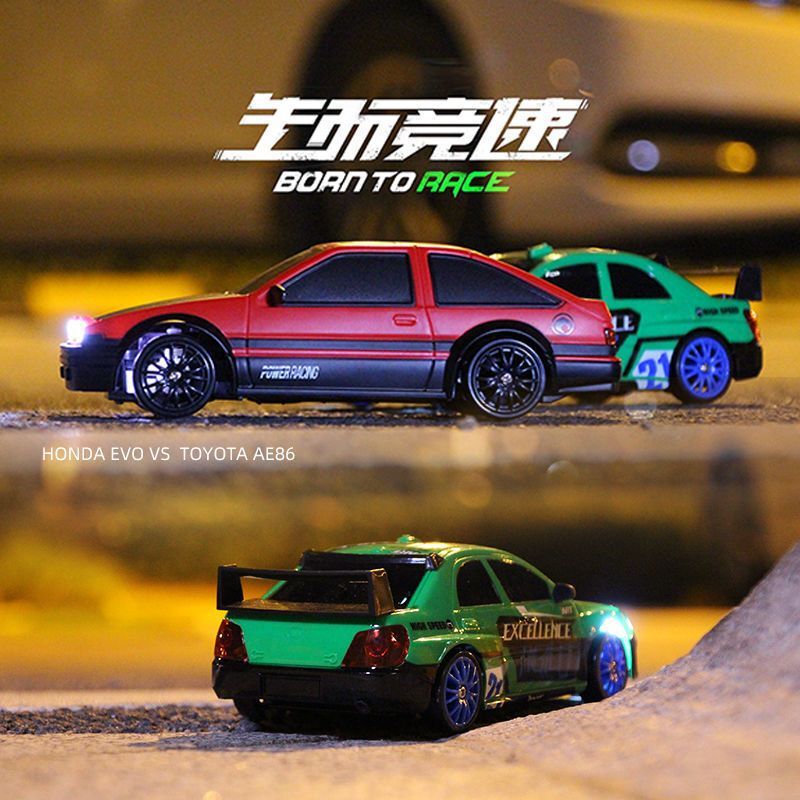 Cross-Border Ae86 Professional Rc Remote Control Car Four-Wheel Drive Drift Racing High-Speed Competition Remote Control Car Boy Toy Gtr