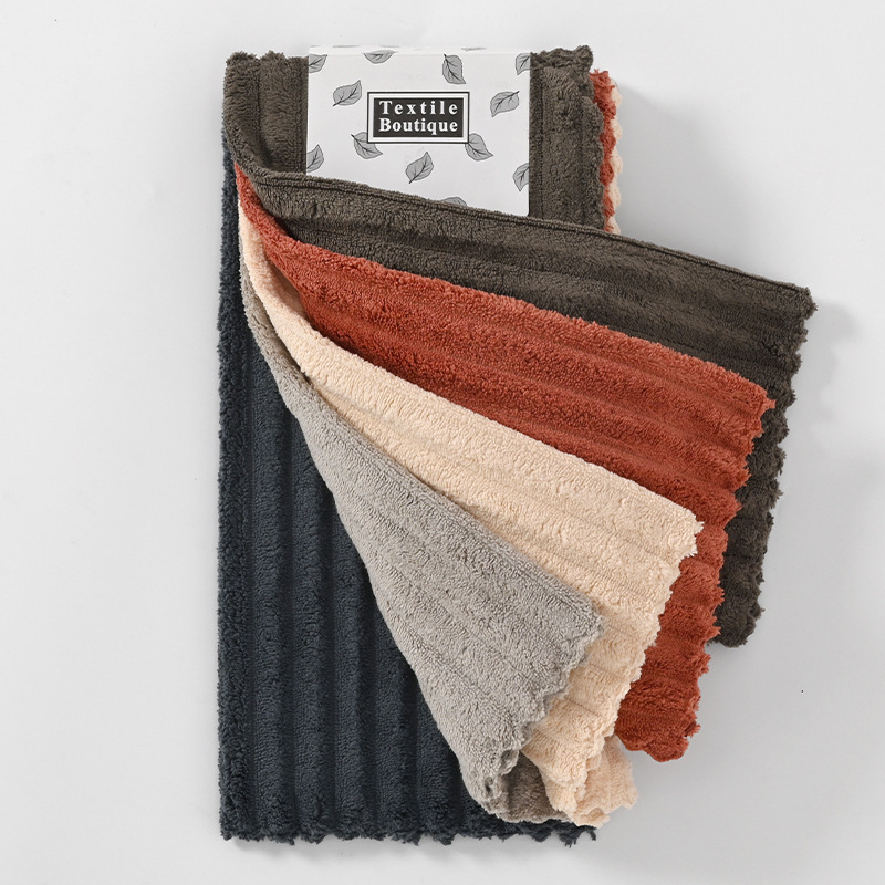 5 toallas de coral 30 * 30 toallas de cocina toallas de leopardo suave absorción de agua toallas de té transfronterizas