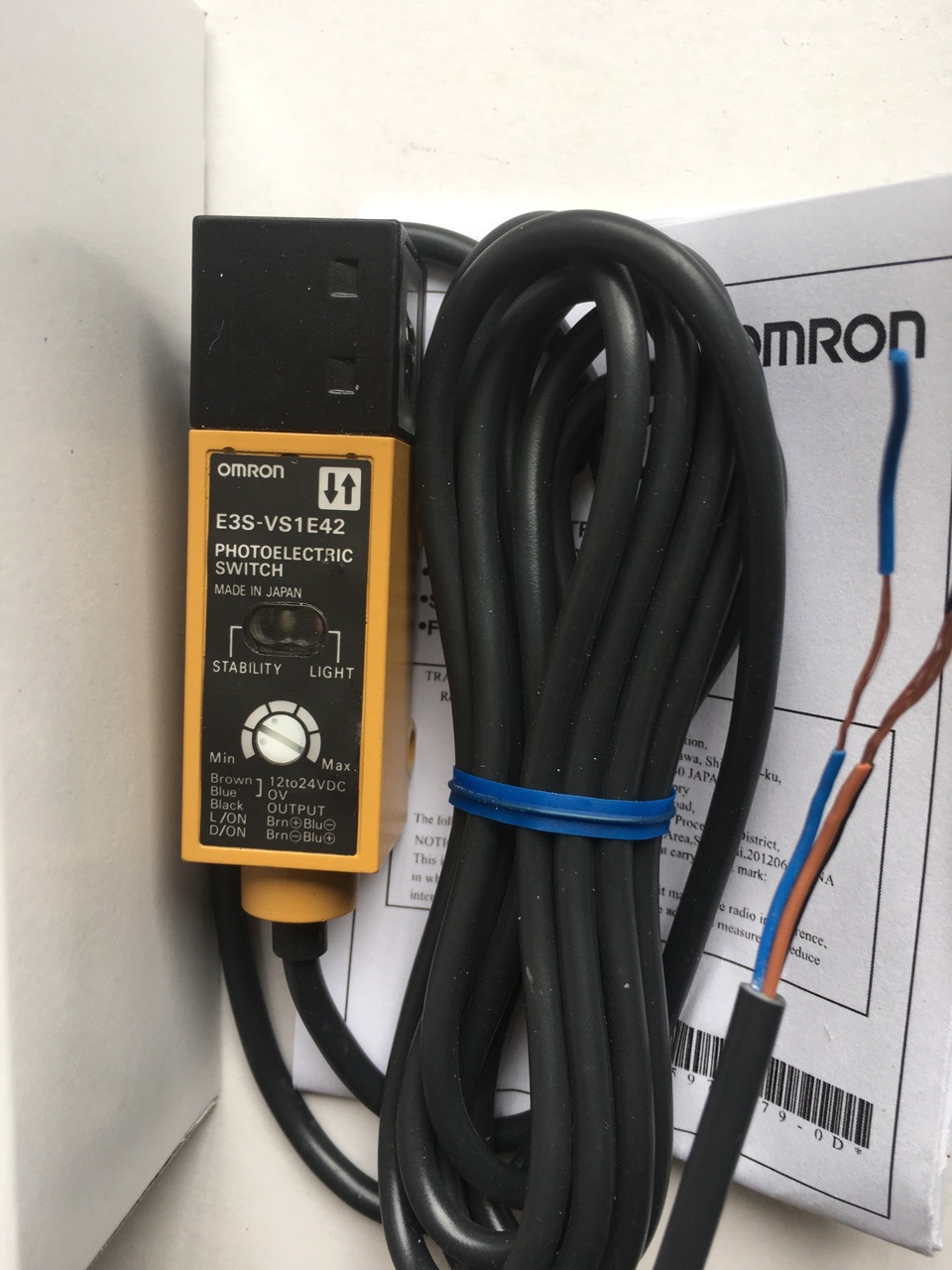 光电开关 色标传感器 金属外壳 E3S-VS1E42