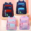 children schoolbag Backpack Boy girl Decompression Spinal pupil Integrated Bright skin Space schoolbag waterproof