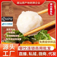 潮汕墨斗丸达濠花枝丸汕头墨鱼丸麻辣烫串串火锅食材丸子批发250g