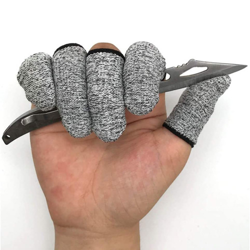 Anti-cut finger cots 15-pin level 5 thumb knife picker finger cots HPPE engraving anti-cut labor protection finger cots wholesale