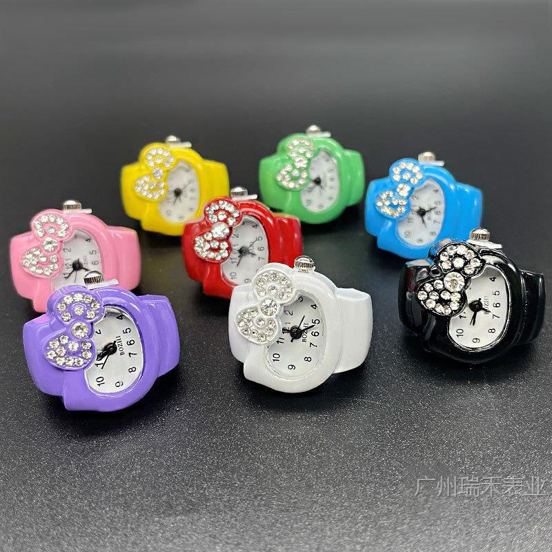 [Ring Watch Factory Store] Amazon’S Popular Diamond-Encrusted Ring Watch, Simple and Versatile Women’S Hand Jewelry Wholesale
