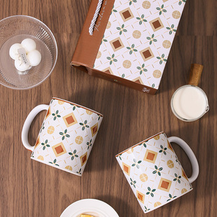 Retro Gift Ceramic Cup Gift Box Set Household Water Cup Mug Water Cup Event Gift Souvenir Return Gift