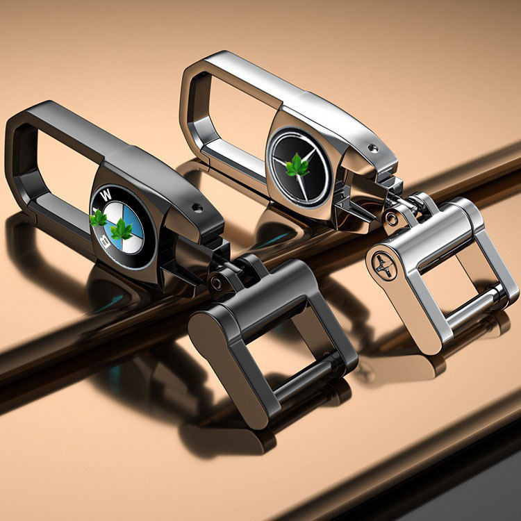 German craft keychain men's creative personality car anti-lost key chain pendant ring female high-end horseshoe buckle