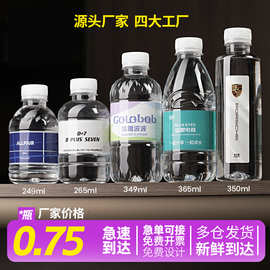 矿泉水定制瓶装定制水可定做标签LOGO商务企业婚礼瓶装饮用天然水