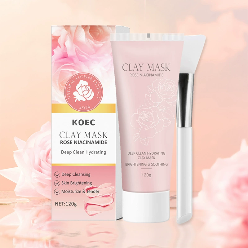 Mud Mask (KOEC) Volcanic Cleansing & Moisturizing, With Brush Options, Multi-Variant
