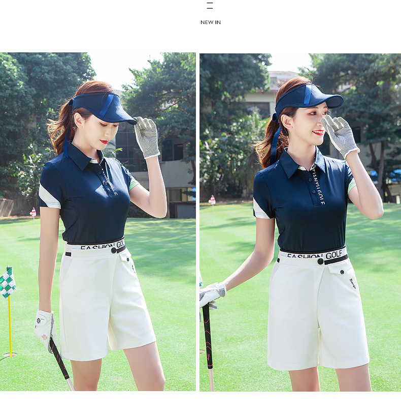 Dam sportshorts elastiska golfbyxor avslappnad stil_voghion.com