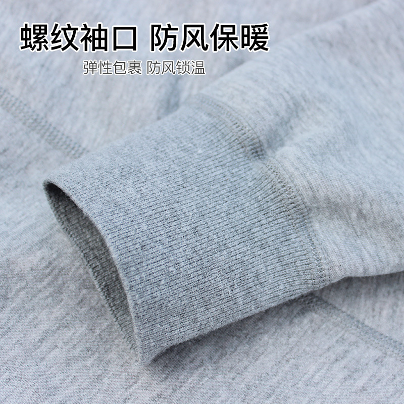 Forrado de lana gruesa ropa interior térmica traje femenino chica cuello redondo estudiante puede usar fuera bottoming suéter de algodón invierno ventas de la fábrica
