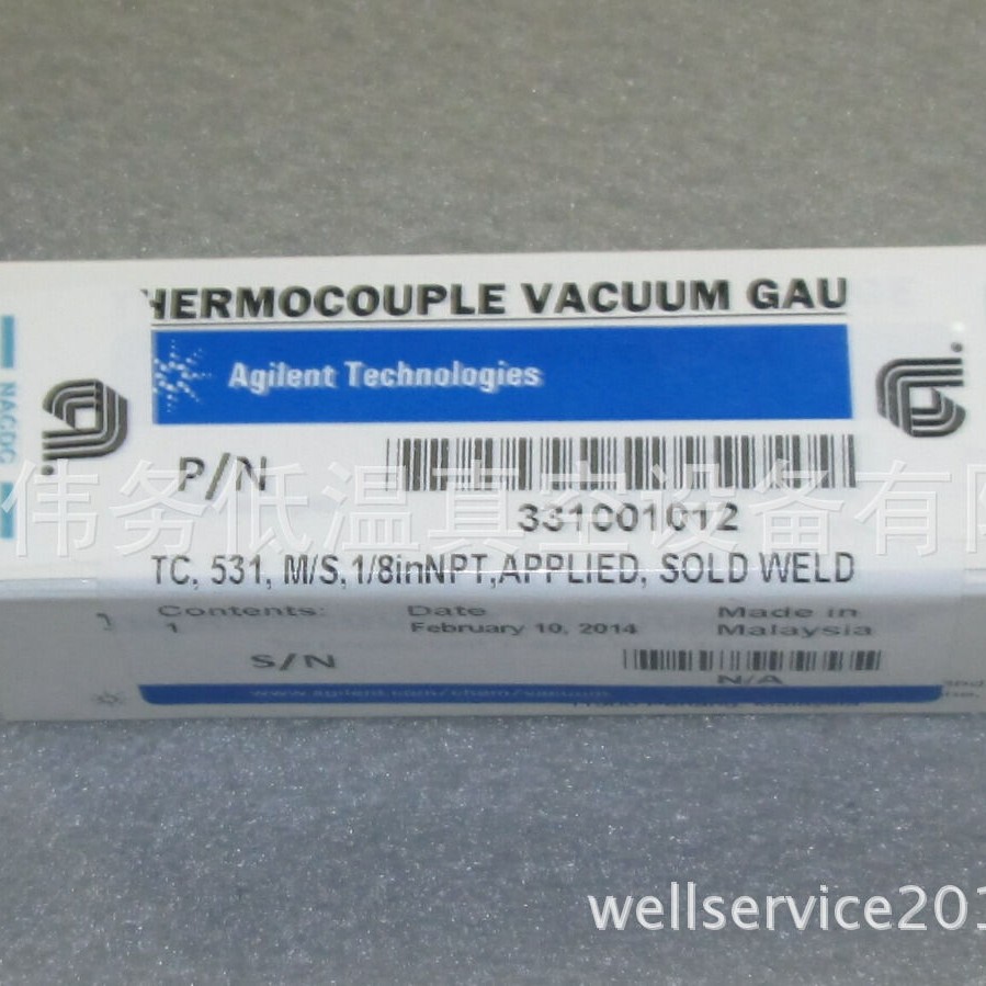 3310-01012, AMAT, GAUGE TC 0.1 TO 2.5 TORR Varian  TC531 1/8