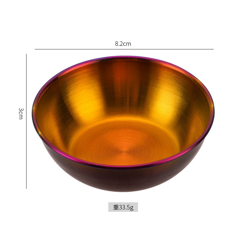 元のメーカーのステンレスのおかずの皿の調味料の皿の現物の家庭用の骨の皿の調味料の小皿の鍋の調味料の皿|undefined