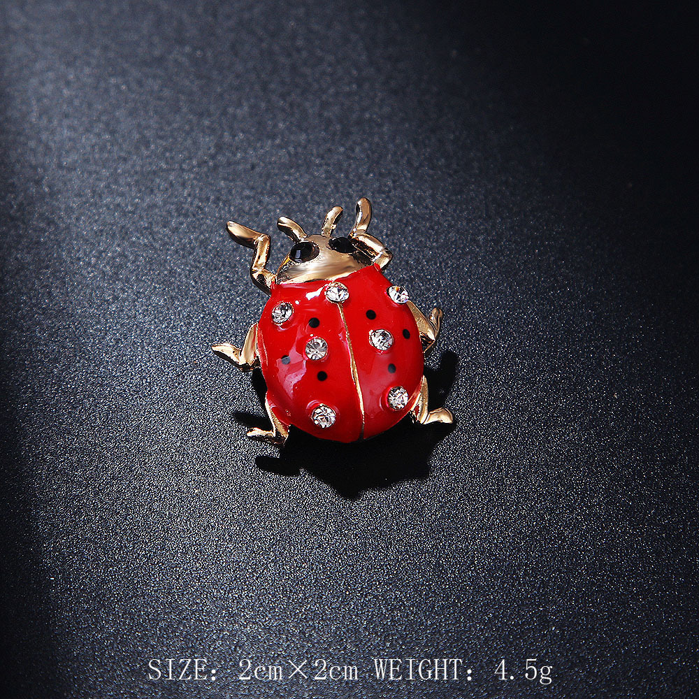 Cartoon Style Cute Funny Insect Alloy Enamel Rhinestones Women's Brooches display picture 2