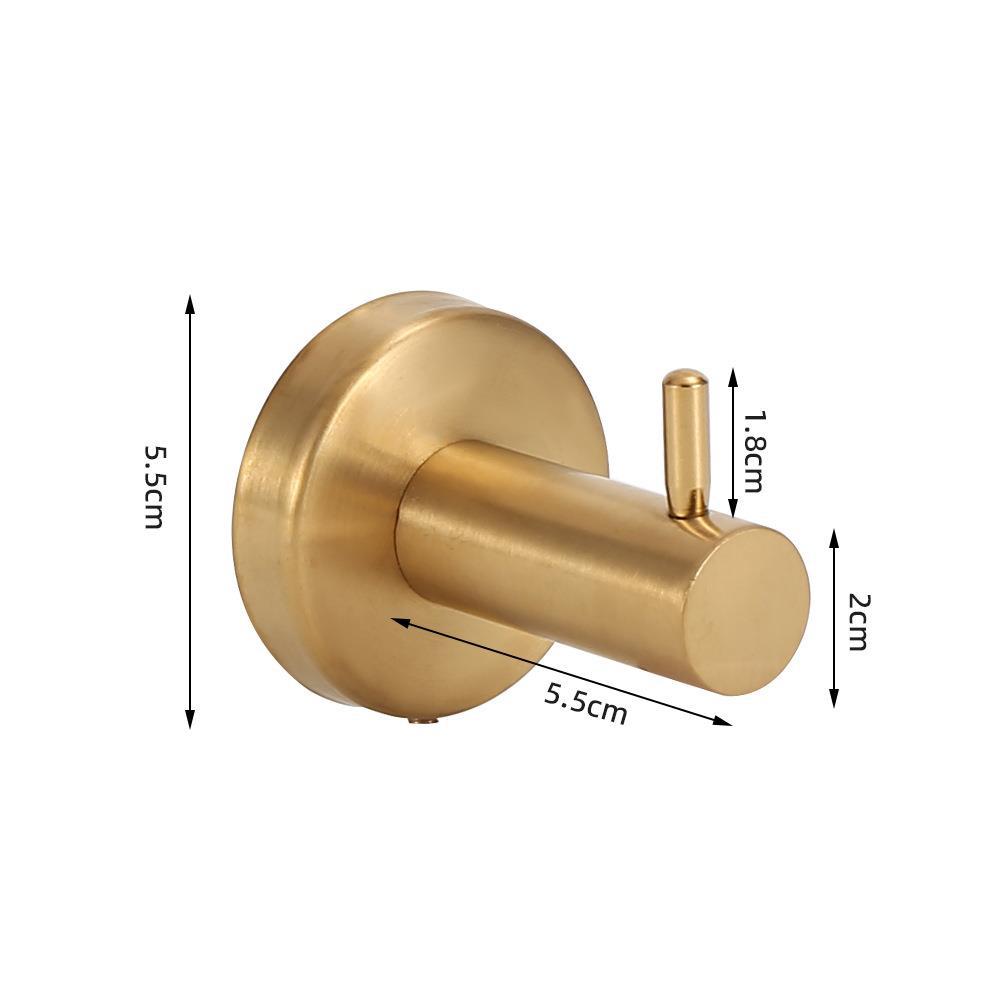 Baño colgante conjunto de acero inoxidable seis piezas toallas toallas barra toallas toallas toallas un gancho anillo conjunto colgante de pared