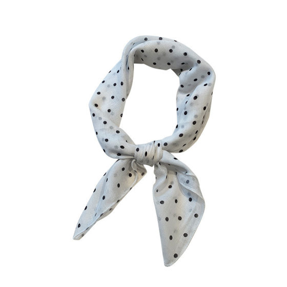 58cm Cotton Linen Small Square Fresh Breathable Women's Soft Artistic Decorative Small Silk Scarf Spring and Summer Women's Fashion All-match Scarf