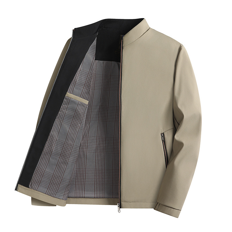 Z Autum New Jacket Men's Business Casual Fashion Middle-Aged and Elderly Tops Official Office Jacket Men's Executive Clothing Men's