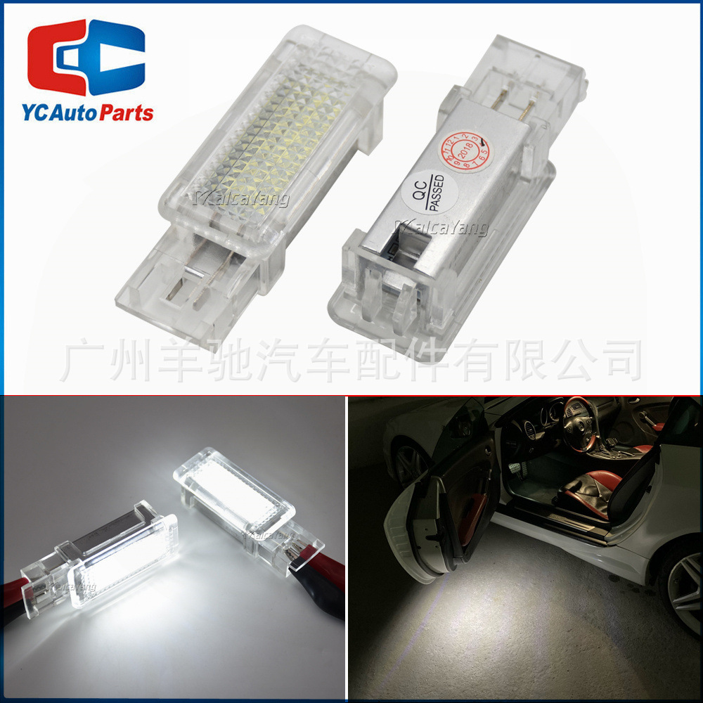 Aplicable a Mercedes-Benz R171 R199 W203 W209 W204 W639 lámpara de puerta LED de bienvenida image 1