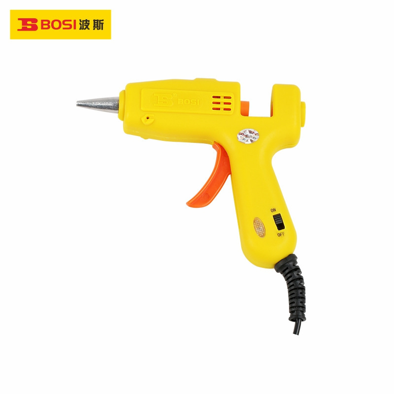波斯工具专业级迷你热熔胶枪热胶枪20W 7mm胶棒BS471220