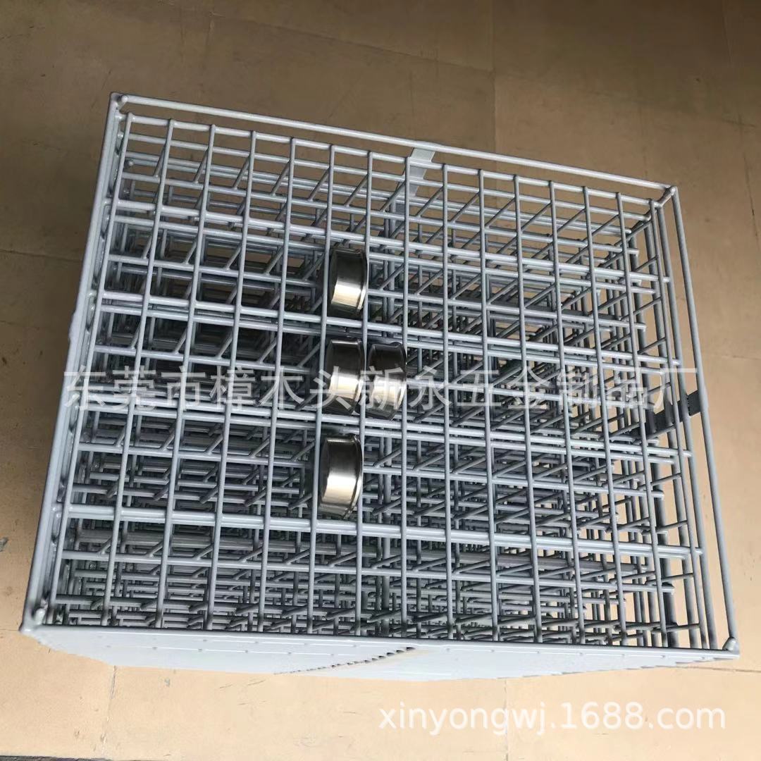 新永直供清洗篮包胶不锈钢清洗篮超声波非标清洗篮精密包胶喷涂