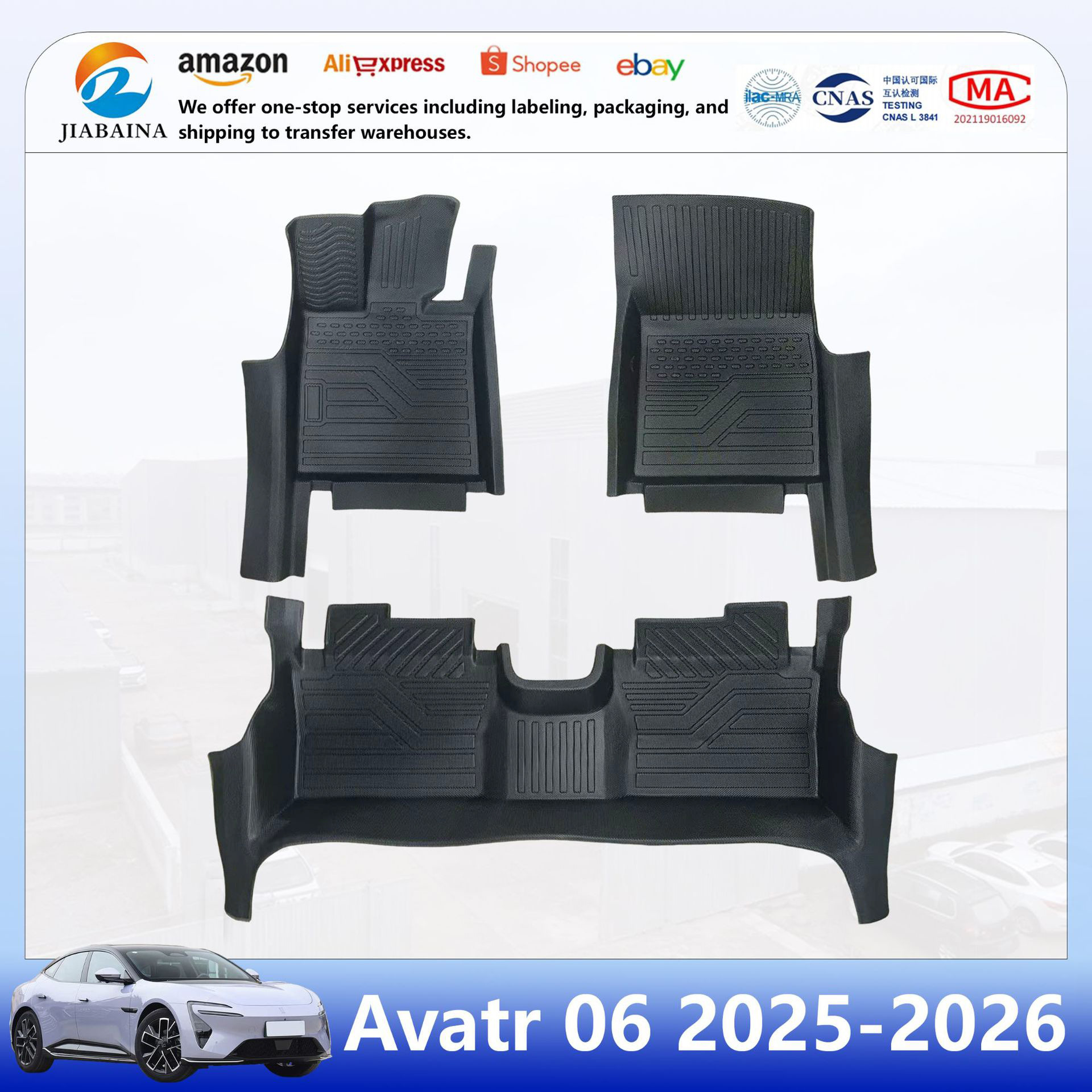 Avatr 06 üçün 5D TPE avtomobil döşəmə örtüyü