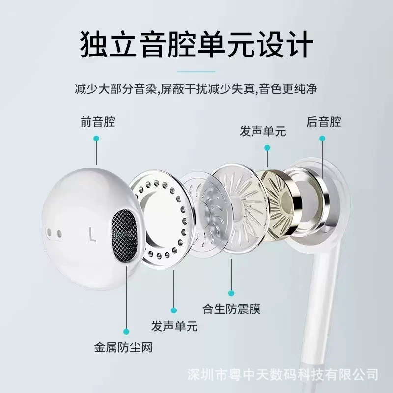 Подходят для Apple/Huawei Type-C цифровых проводных внутриканальных наушников 7-15pro с проводным микрофоном, взломанная версия