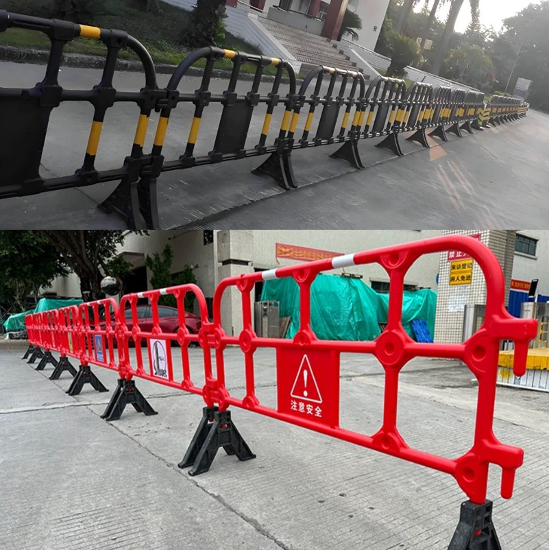 Оптовая продажа желтых резиновых конских дорожных заграждений, съемных дорожных блоков, строительных дорожных пластиковых защитных ограждений