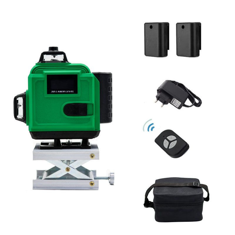 触屏数显激光16线投线仪室内外贴墙仪高精度精准绿光水平仪强光