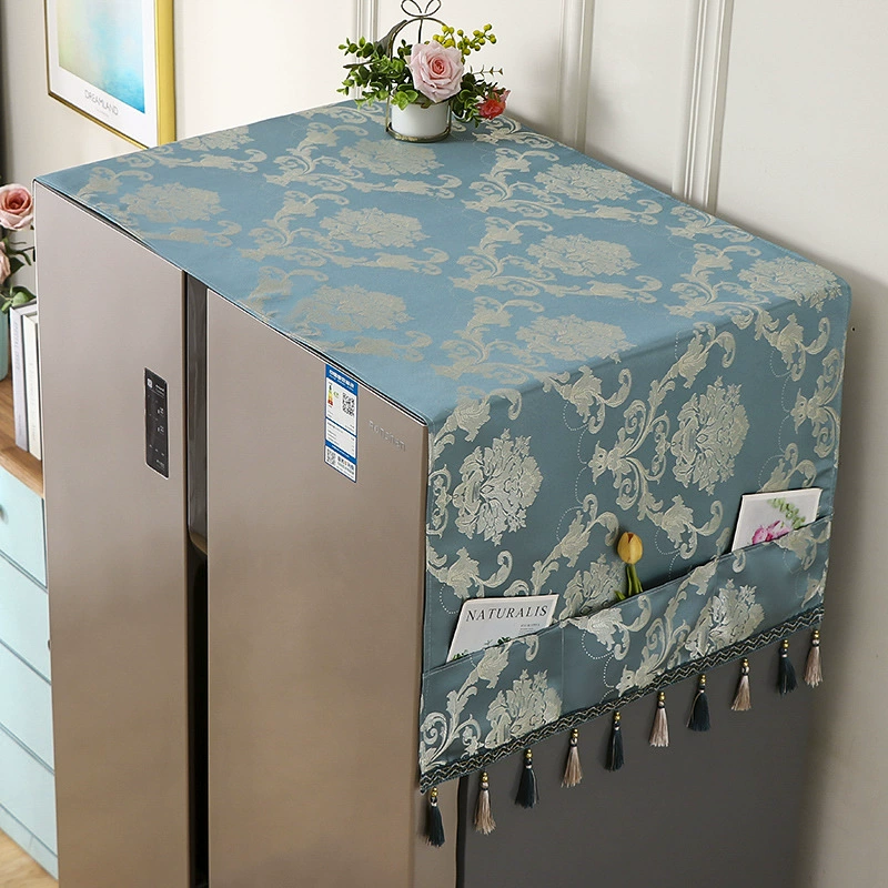 Пылезащитный тканевый чехол для модного холодильника, тканевый чехол, верхняя ткань, двухдверный и однодверный пылезащитный чехол, пылезащитный чехол, защитный чехол.
