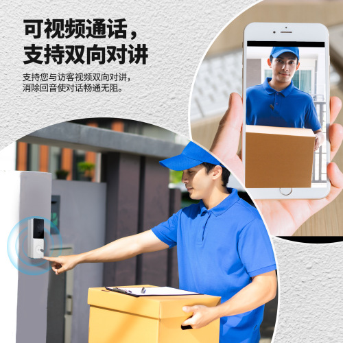 Doodle Smart Home WiFi Video Doorbell Camera Two-Way Audio Intercom Wireless Doorbell Security Night Vision Device