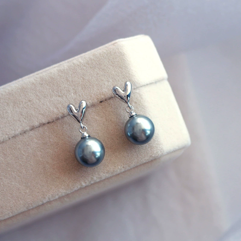 Серебряная игла, модные универсальные серьги из жемчуга, серебро 925 пробы, легкий люксовый стиль, качественный стиль, французский стиль