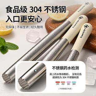⊿Stainless Steel Ice Crushing Stick, Food-Grade Mashing Stick, Fruit Mashing Stick, Lemon Hammer, Ice Crushing Hammer, Juice Pressing Stick