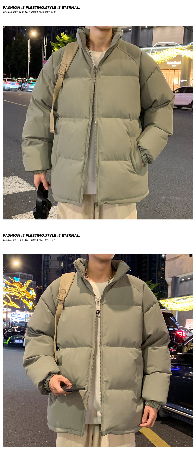 Men's Winter Down Jacket Warm Thickened Padded Coat For Cold Days_voghion.com