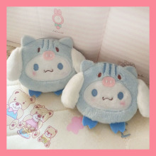 玉毛绒零钱包 桂狗 卡通可爱小白大耳朵零钱包