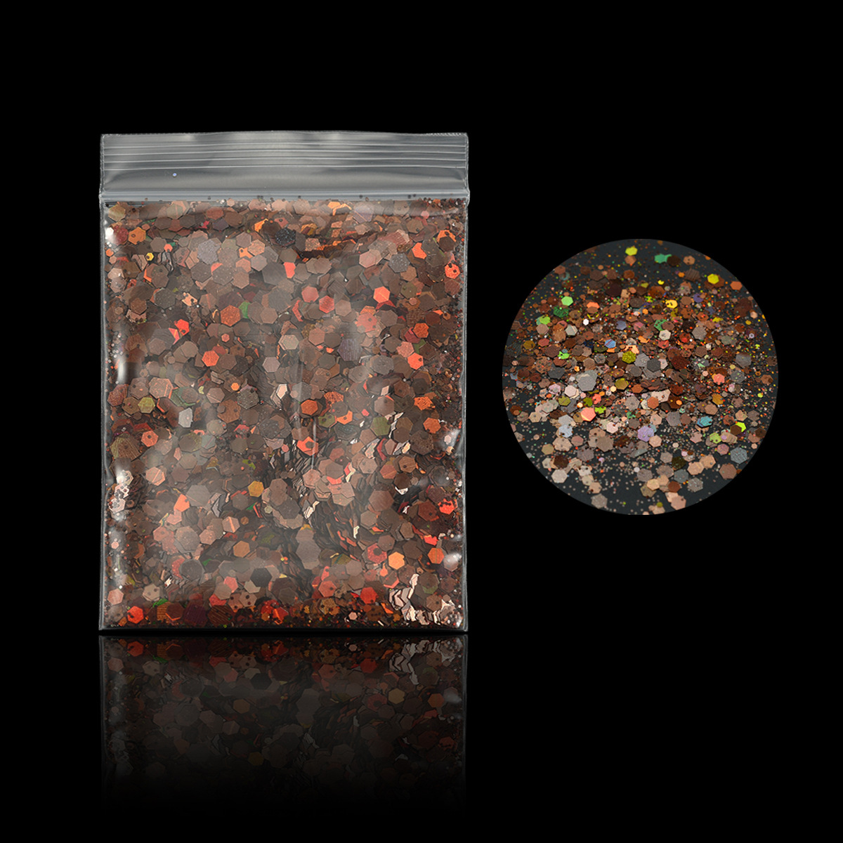 Manicura 19 color láser brillo lentejuelas en bolsas brillo en polvo traje DIY Quicksand flujo cáñamo epoxi belleza joyería