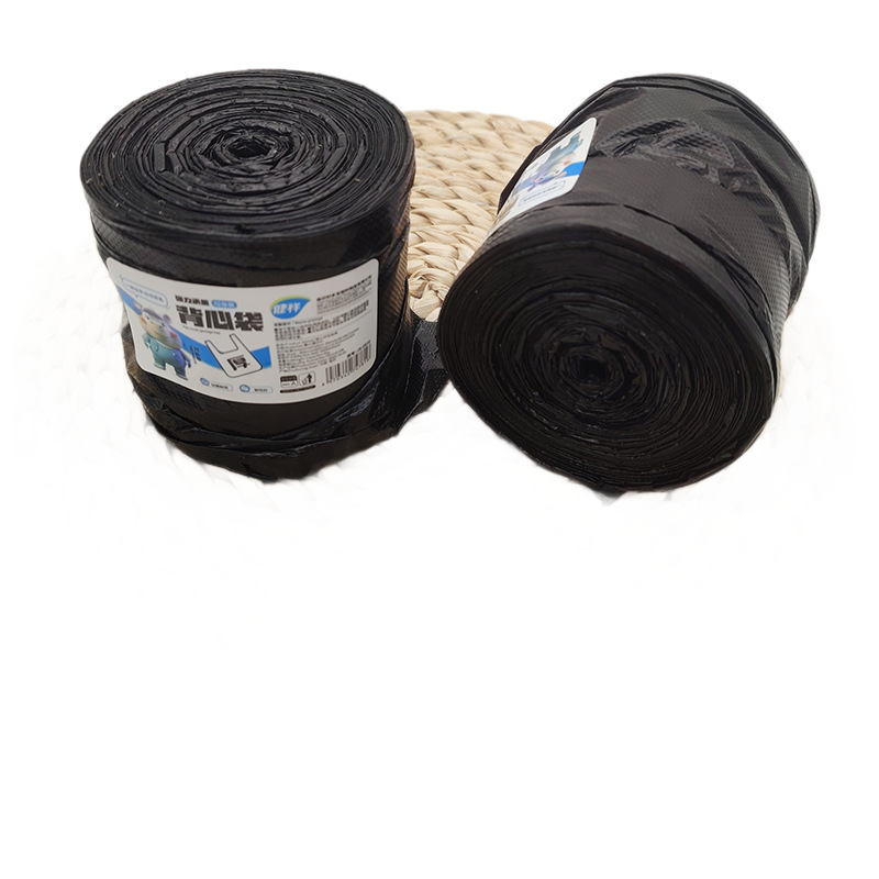 L3133 2816 chaleco negro bolsa de basura doméstica cocina comercial sala de estar de oficina bolsa de plástico desechable