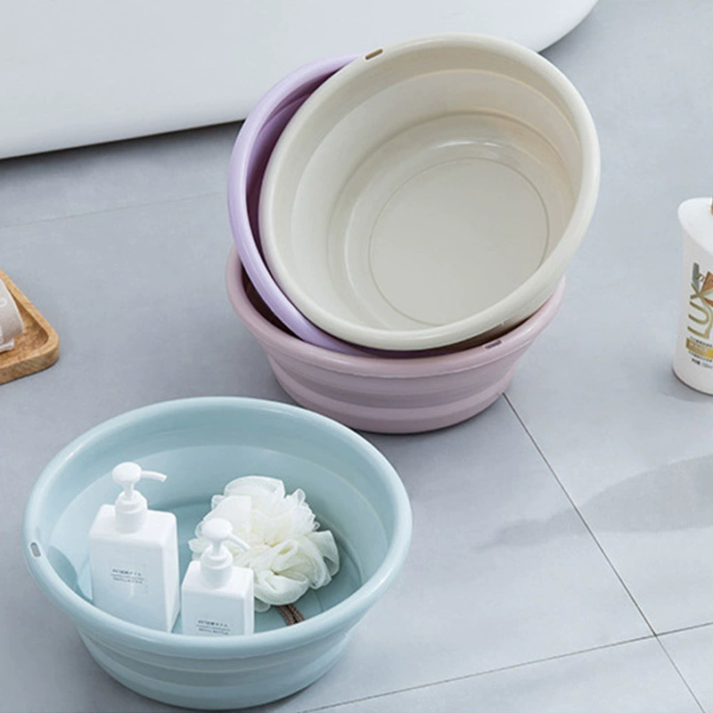 Складная раковина Большая Бытовая Студенческая общежитие Детская раковина для путешествий на открытом воздухе Портативная компрессионная пластиковая раковина