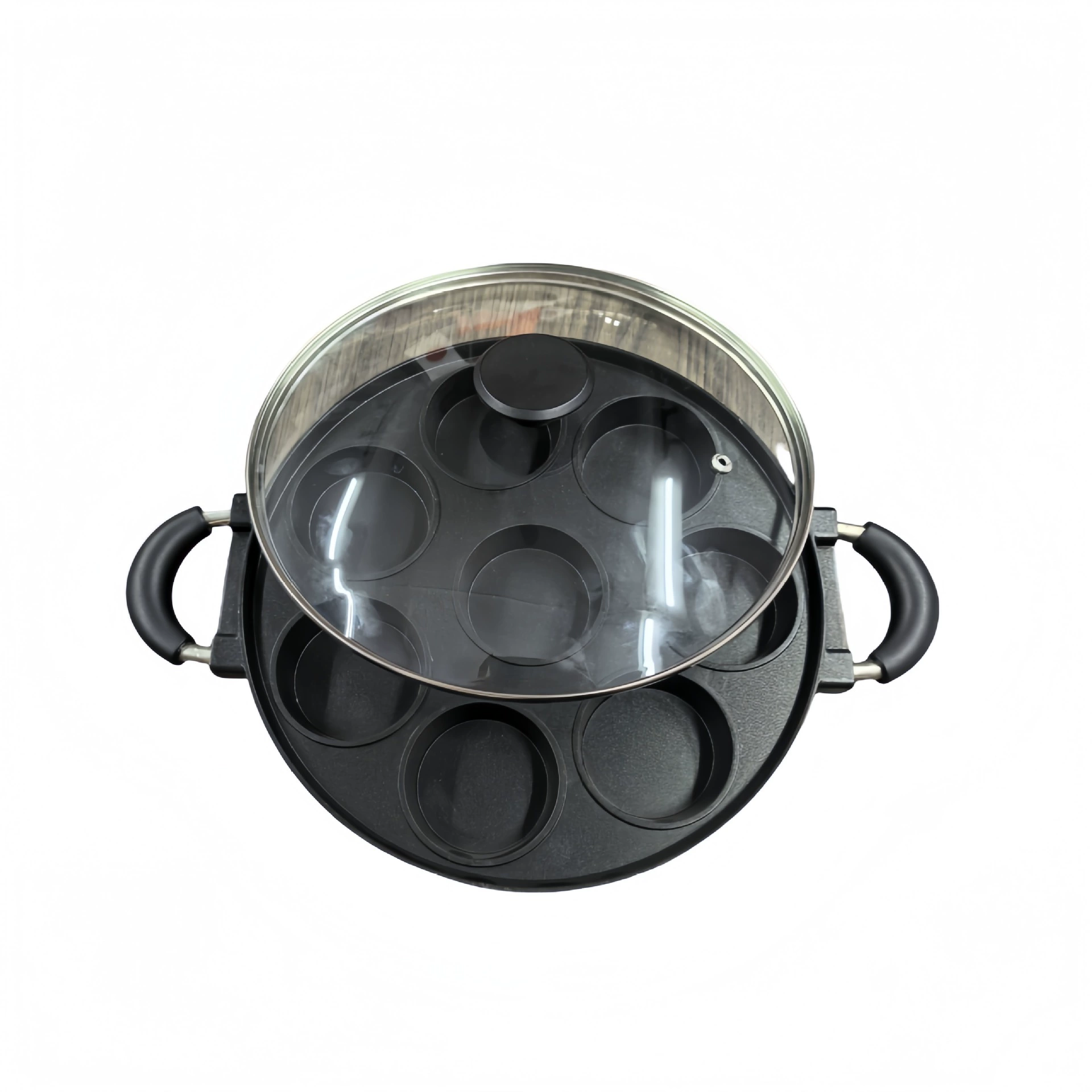New octopus balls fried egg cooker without coating egg dumpling pot household non -stick pot to deepen egg burger aluminum mold