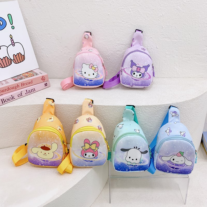 Children's Bag Cute Kindergarten Gift Chest Bag Casual Accessories Shoulder Crossbody Bag Cartoon Kulomi Coin Purse