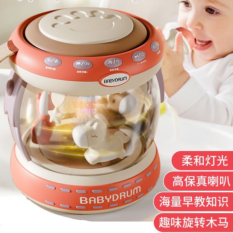 有姚婴儿玩具幼儿岁女8宝宝以上21早教儿童三0新生个7月手拍鼓6益
