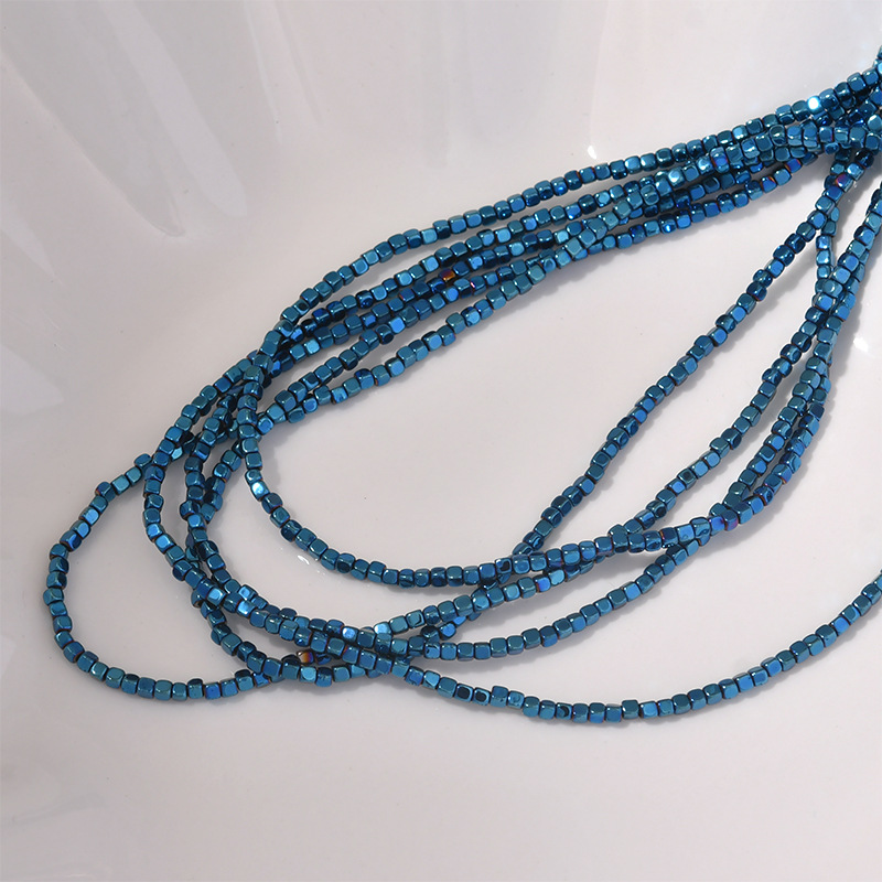 20g Weight Beads Jewelry Making Type 2*2mm Jewelry Making Size DIY Jewelry Accessories Classification 0.6mm Hole Size 210 Pieces Per Piece Quantity Hematite Material Geometric Pattern Plating Design Simple Style Style 210 Pieces Per Piece 2*2mm 0.6mm Hematite Geometric DIY Jewelry Accessories Beads 7