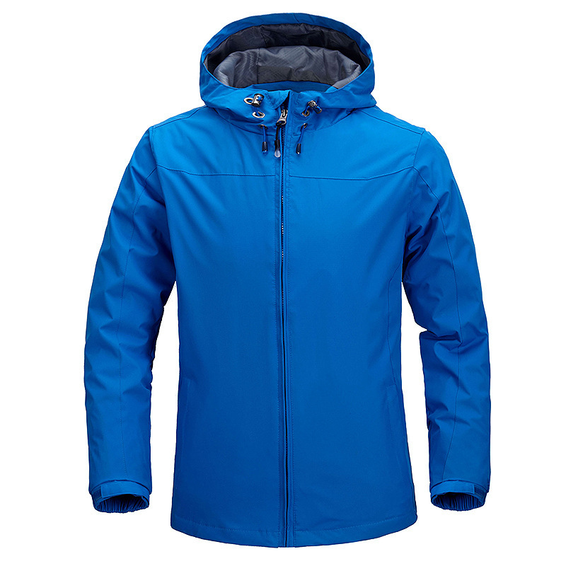 Chaqueta de asalto encapuchada hombre abrigo a prueba de viento de color sólido deportivo al aire libre impermeable lluvia ropa de montaña ropa de compra de grupo
