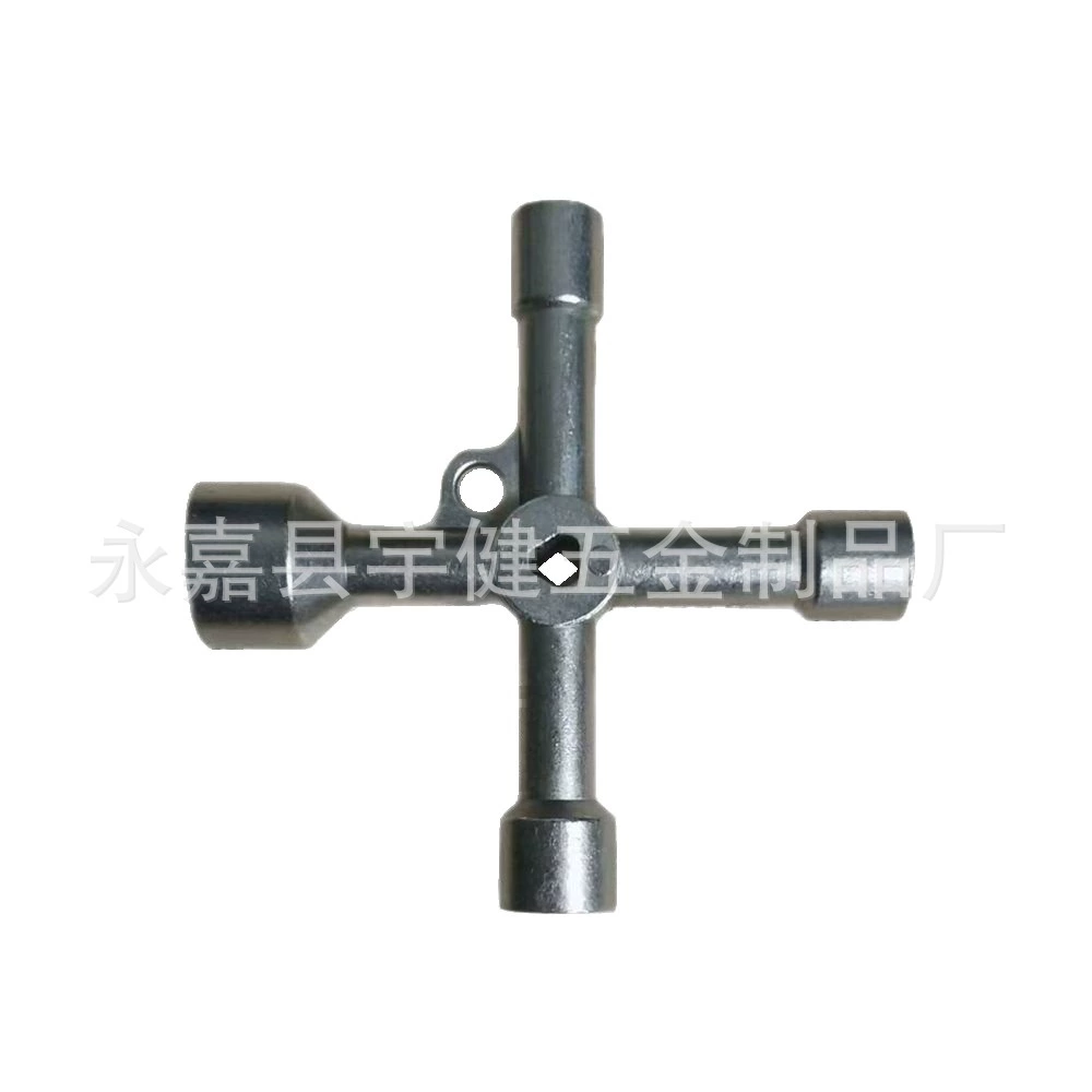 Стандартный многофункциональный ключ «четыре в одном», электронный ключ для лифта шкафа управления, клапан счетчика воды, ключ из цинкового сплава